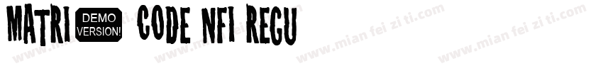 Matrix Code NFI Regu字体转换